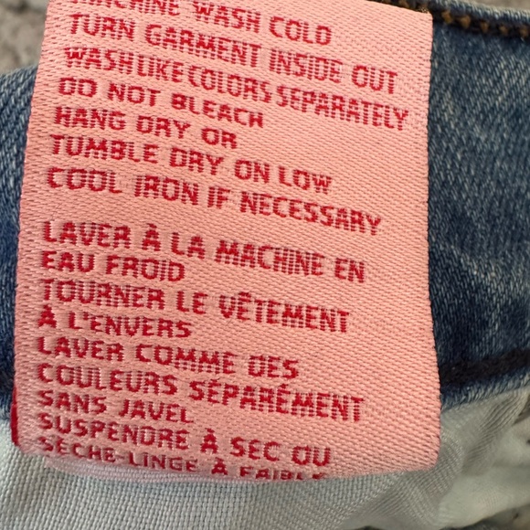 REVICE Blue Flare Wide Leg Jeans Star Butt American Flag Stretch Size 26. - Picture 10 of 13